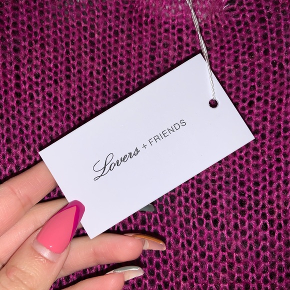 Lovers and Friends Rhiannon V Neck in fuchsia –– NWT - Picture 11 of 13